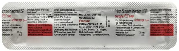 Orofer S 100 Injection