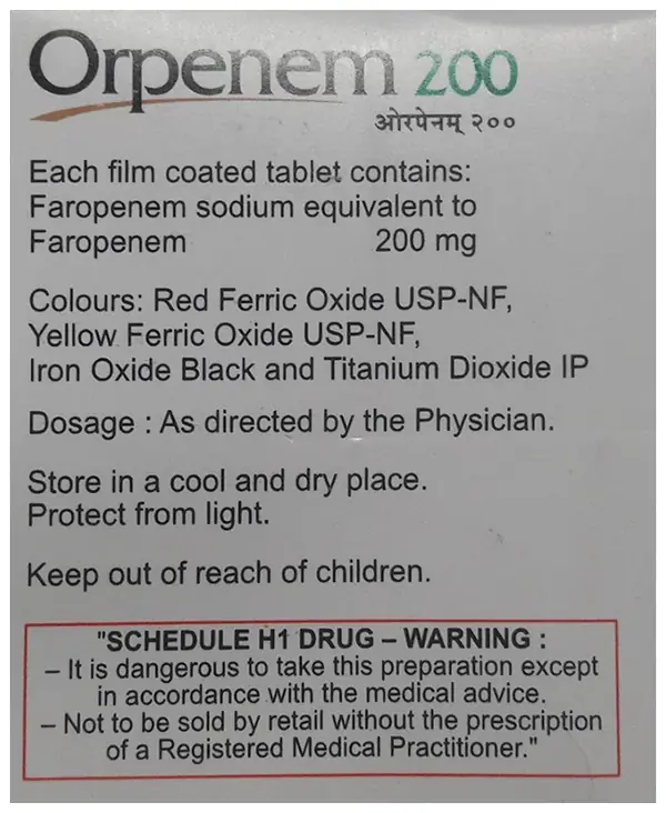 Orpenem 200 Tablet