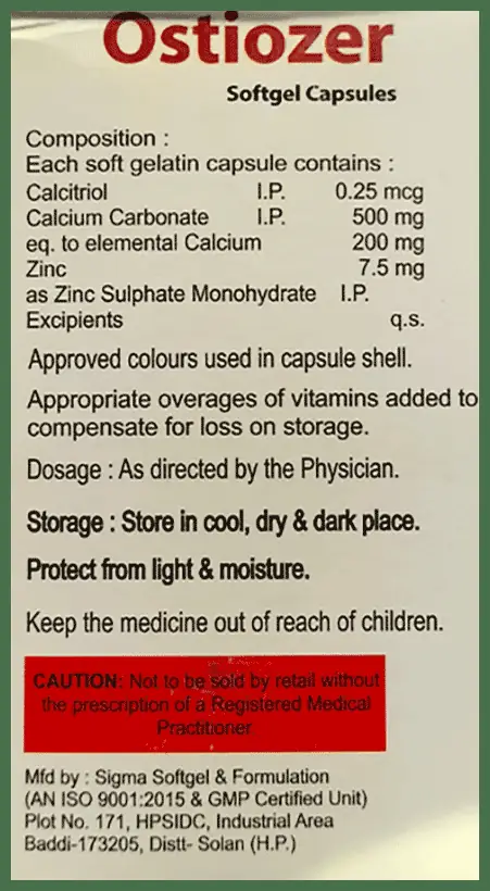 Ostiozer Softgel Capsule