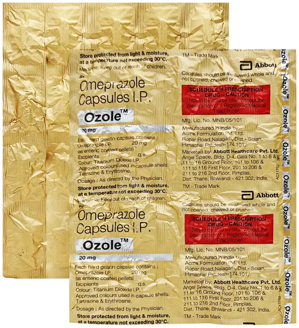 Ozole 20mg Capsule