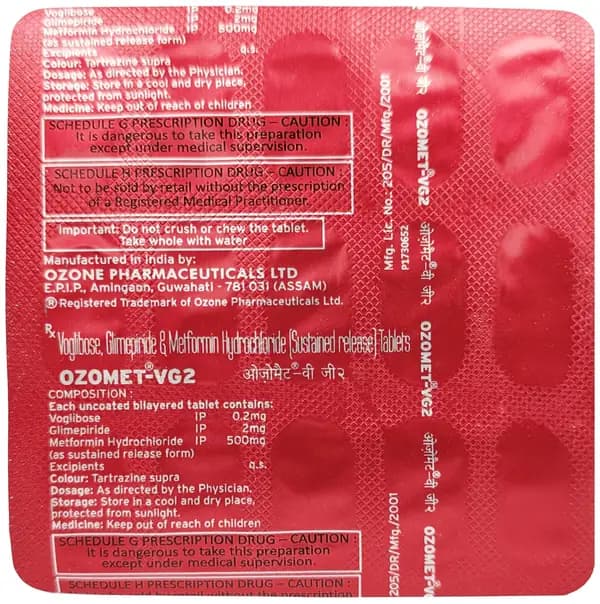 Ozomet-VG2 Tablet SR