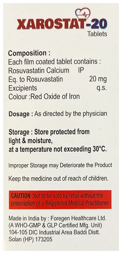 Xarostat 20 Tablet