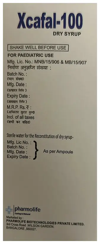 Xcafal 100 Dry Syrup