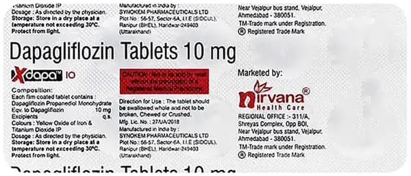 Xdapa 10mg Tablet thumbnail 3
