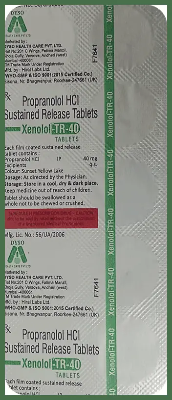 Xenolol-TR 40 Tablet