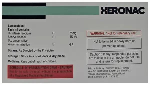 Xeronac Injection