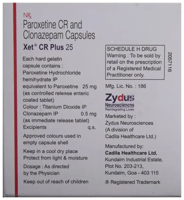 Xet CR Plus 25 Capsule
