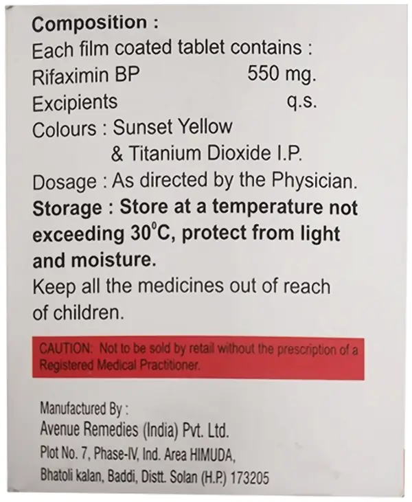 Xifarix 550 Tablet