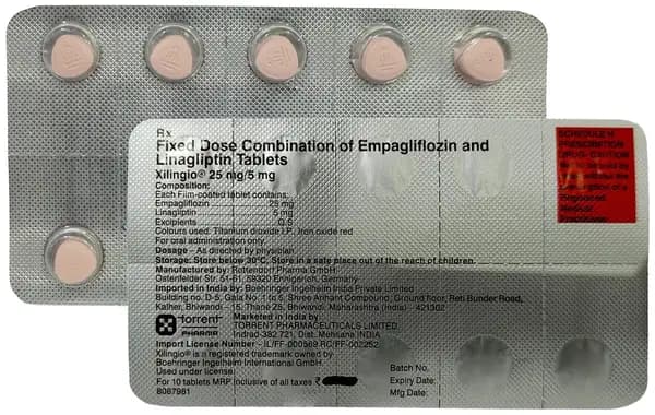 Xilingio 25mg/5mg Tablet