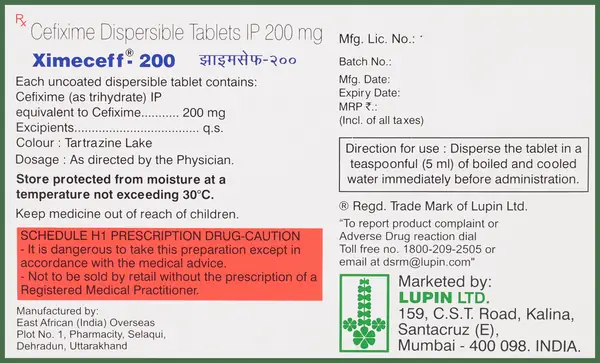 Ximeceff 200 Tablet DT thumbnail 5