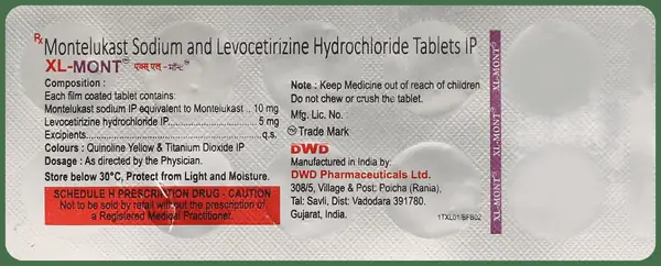 XL Mont 5mg/10mg Tablet