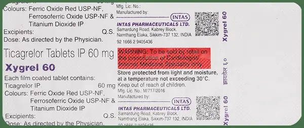 Xygrel 60mg Tablet thumbnail 2