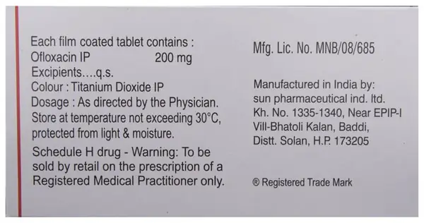 Zanocin 200 Tablet thumbnail 3