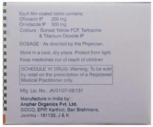 Zanocin OZ Tablet thumbnail 4