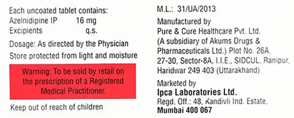 Zeblong 16mg Tablet thumbnail 3