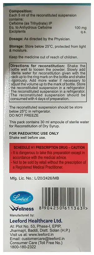 Zefway 100 Oral Suspension thumbnail 2