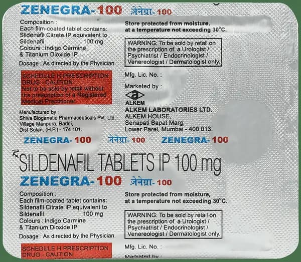 Zenegra 100 Tablet