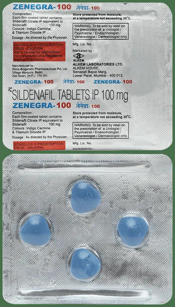 Zenegra 100 Tablet thumbnail 3