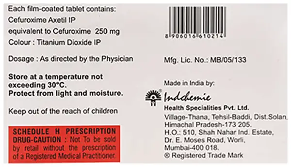 Zenoxim 250mg Tablet thumbnail 3