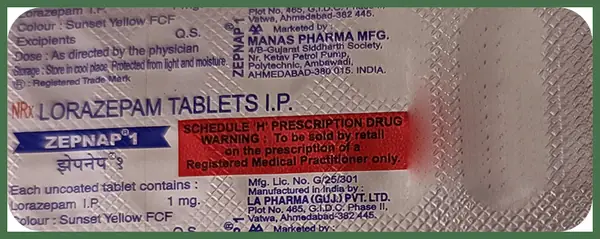 Zepnap 1mg Tablet