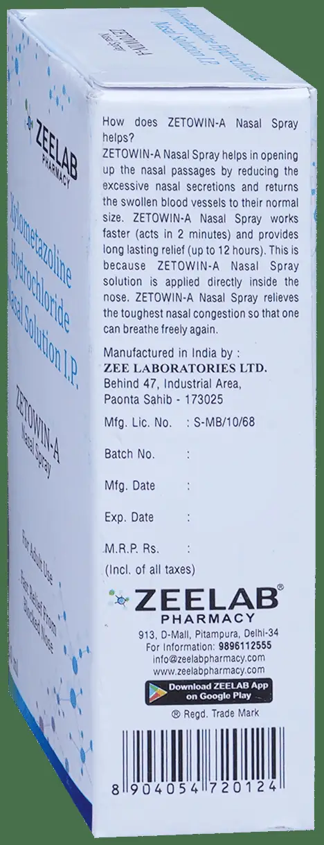 Zetowin-A Nasal Solution thumbnail 4
