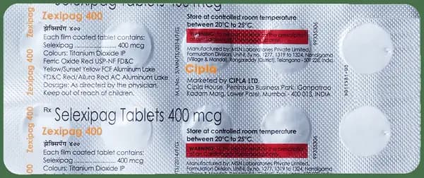 Zexipag 400mcg Tablet thumbnail 2