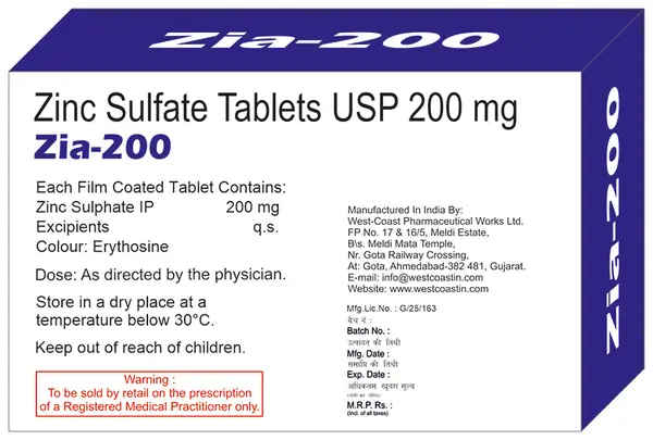 Zia 200 Tablet