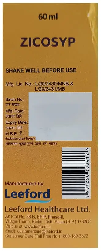 Zicosyp Syrup thumbnail 3