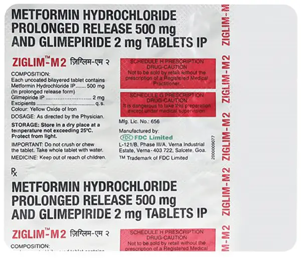 Ziglim-M 2 Tablet PR