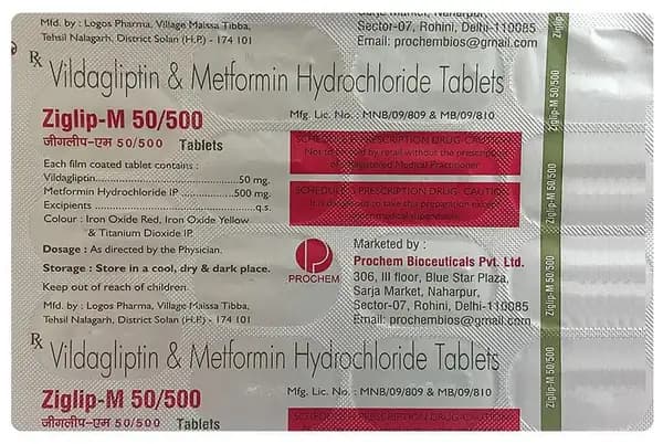 Ziglip-M 50/500 Tablet
