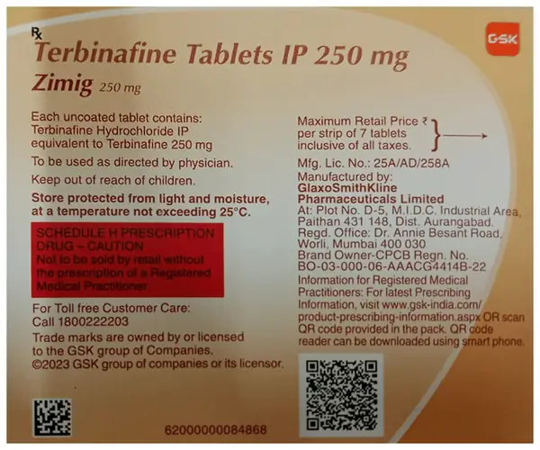 Zimig 250mg Tablet