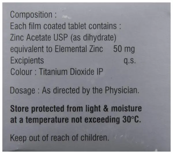 Zinconia 50 Tablet thumbnail 3