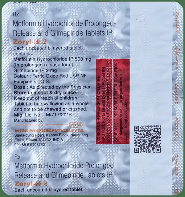 Zoryl-M 2 Tablet PR