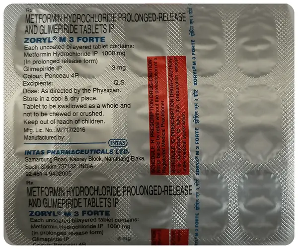 Zoryl M 3 Forte Tablet PR thumbnail 2