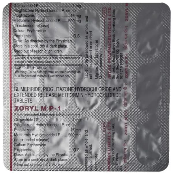 Zoryl MP 1 Tablet ER