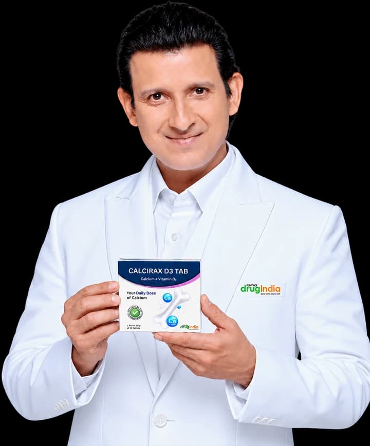 drugIndia brand ambassador holding a medicine pack