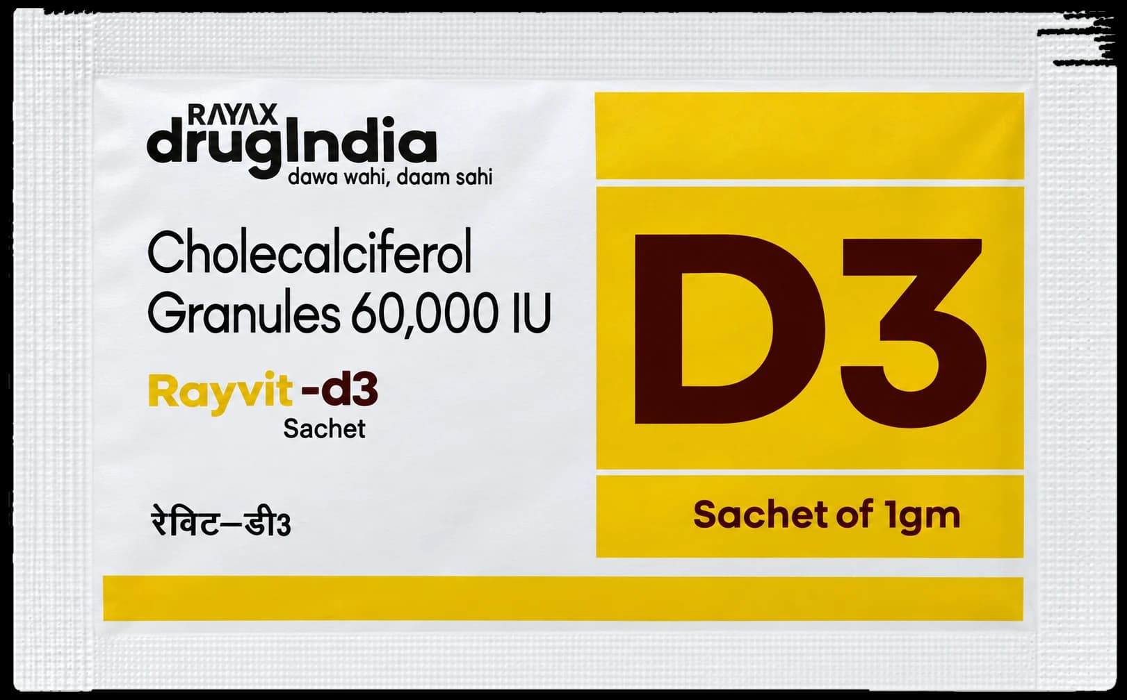 Rayvit-d3 single 1 gm sachet