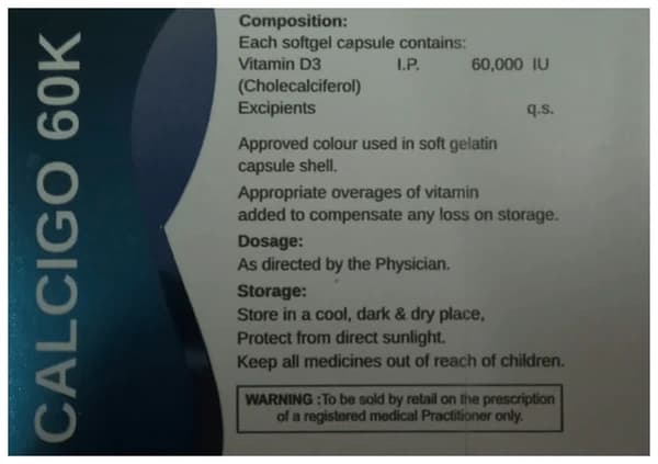 Calcigo 60K Softgel Capsule