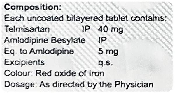 Corditel AM 40mg/5mg Tablet