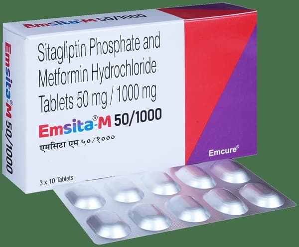 Emsita M 50mg/1000mg Tablet