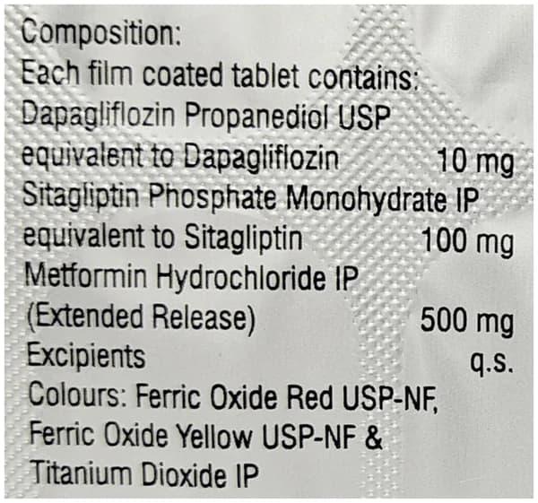 Emsita Trio 10mg/500mg/100mg Tablet ER