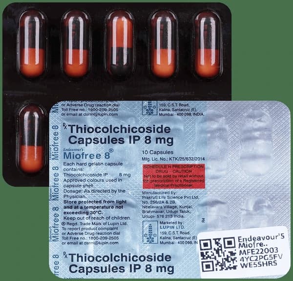 Endeavour'S Miofree 8mg Capsule