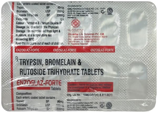 Enzoglaz Forte 180mg/96mg/200mg Tablet