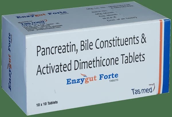 Enzygut Forte 192mg/25mg/40mg Tablet