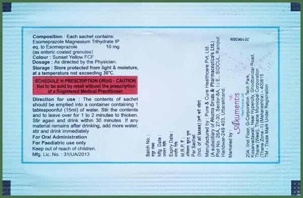 Esole Delayed Release Granules Gluten Free