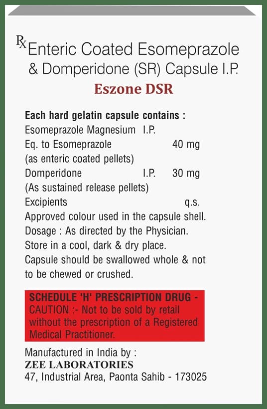 Eszone D 30mg/40mg Capsule SR
