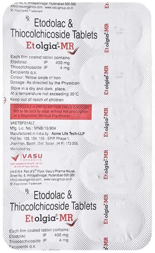 Etolgia 400mg/4mg Tablet MR