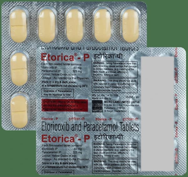 Etorica-P 60mg/325mg Tablet