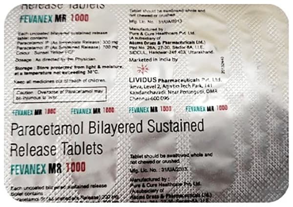 Fevanex MR 1000 Tablet