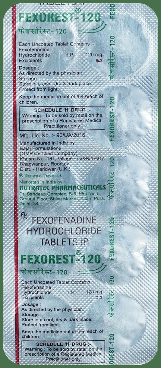 Fexorest 120mg Tablet